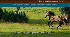 Desktop Screenshot of halfquarterhorseregistry.com