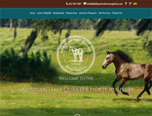 Tablet Screenshot of halfquarterhorseregistry.com